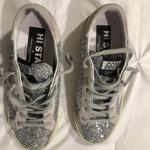 Golden goose hi star glitter sneaker